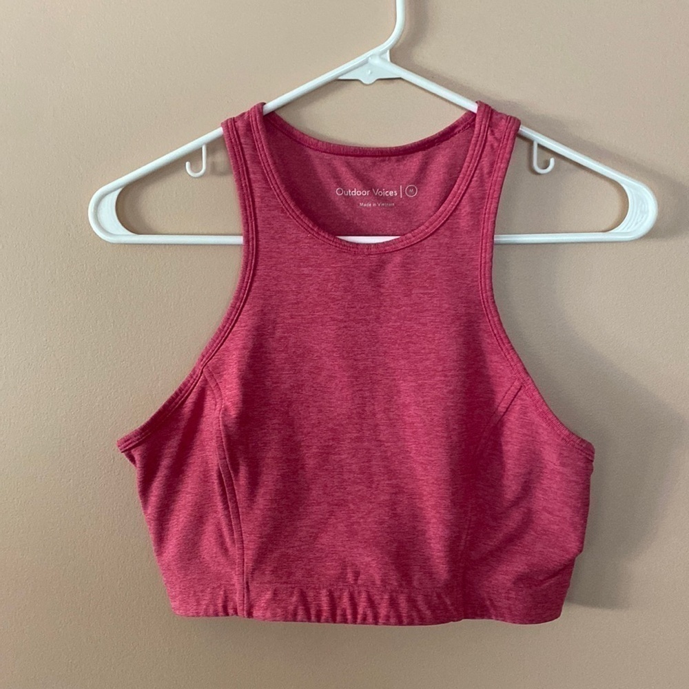Outdoor voices cropped tank/ bra